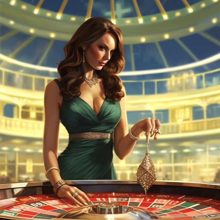 Ilustrasi permainan slot dengan tema neon di dash88